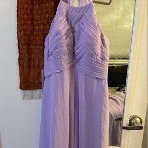 Azazie adriana bridesmaid dress Chiffon lilac size 10 NWT